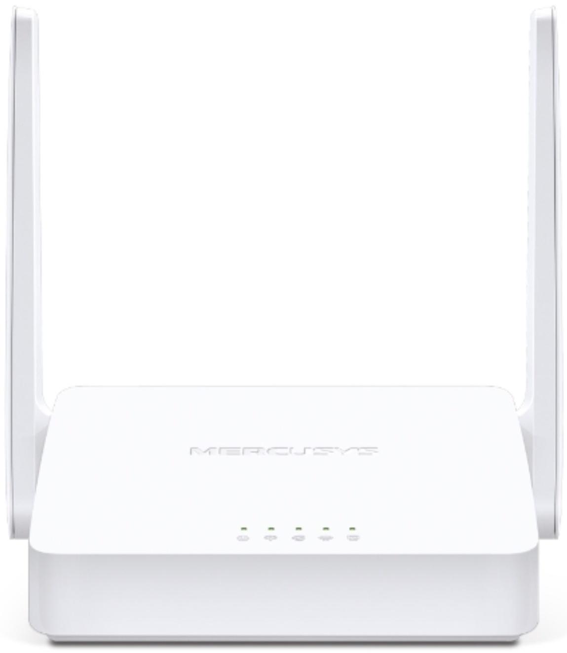 Wi-Fi роутер Mercusys MW300D, 300 Мбит/с, 3 порта 100 Мбит/с, белый