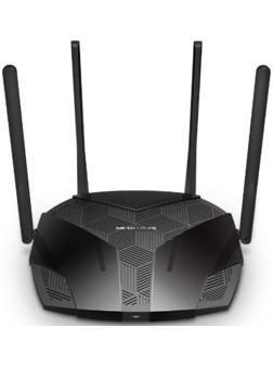 Wi-Fi роутер Mercusys MR80X, 2976 Мбит/с, 3 порта 1000 Мбит/с, чёрный