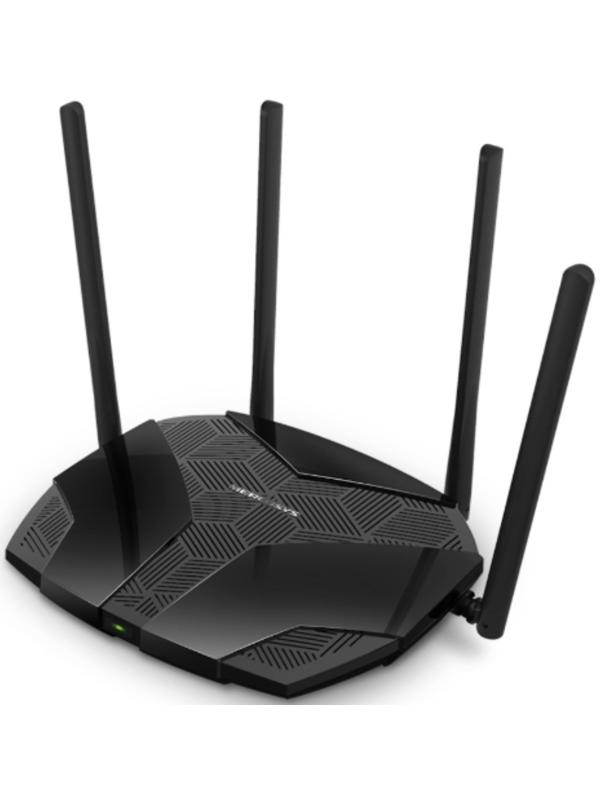 Wi-Fi роутер Mercusys MR80X, 2976 Мбит/с, 3 порта 1000 Мбит/с, чёрный