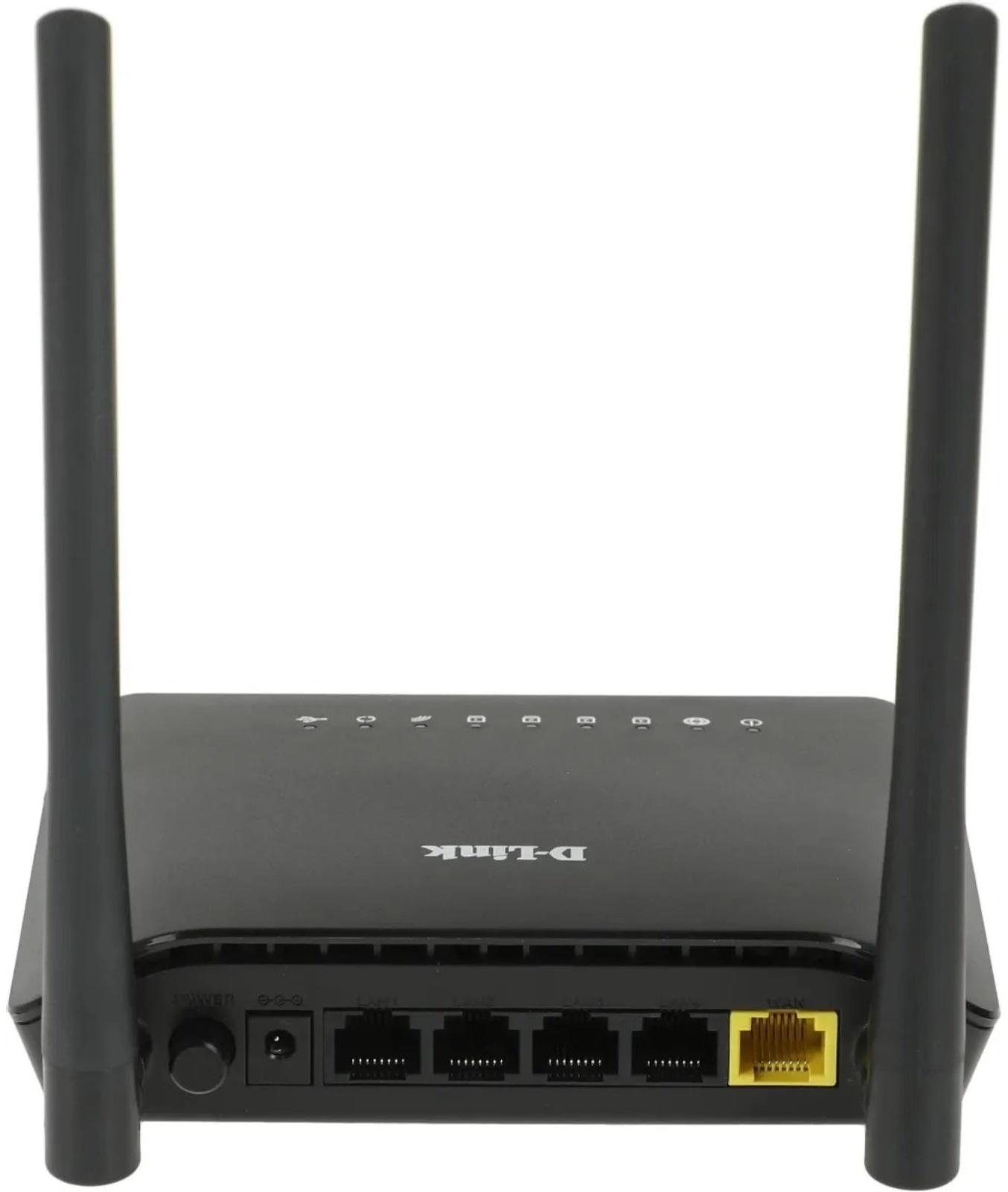 Wi-Fi роутер D-Link DIR-620S/RU/B1A, 300 Мбит/с, 4 порта 100 Мбит/с, чёрный