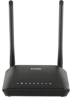 Wi-Fi роутер D-Link DIR-620S/RU/B1A, 300 Мбит/с, 4 порта 100 Мбит/с, чёрный