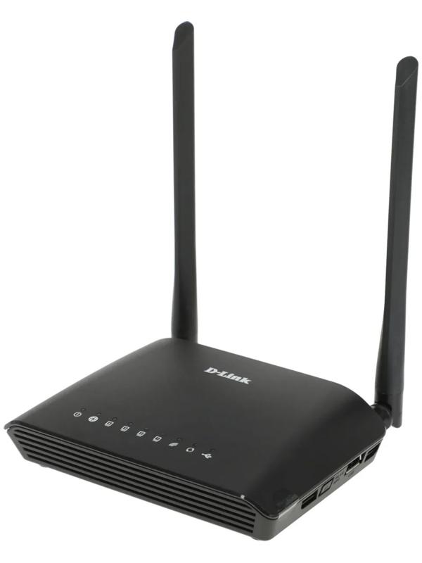 Wi-Fi роутер D-Link DIR-620S/RU/B1A, 300 Мбит/с, 4 порта 100 Мбит/с, чёрный