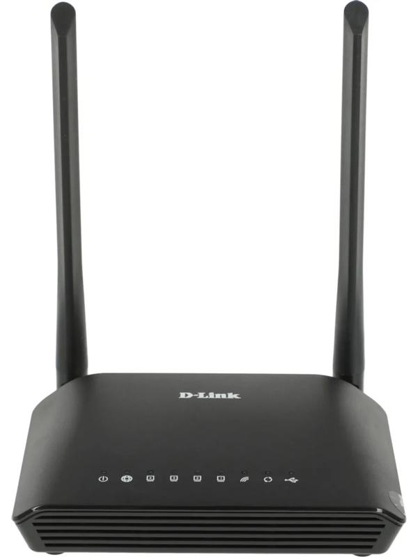 Wi-Fi роутер D-Link DIR-620S/RU/B1A, 300 Мбит/с, 4 порта 100 Мбит/с, чёрный