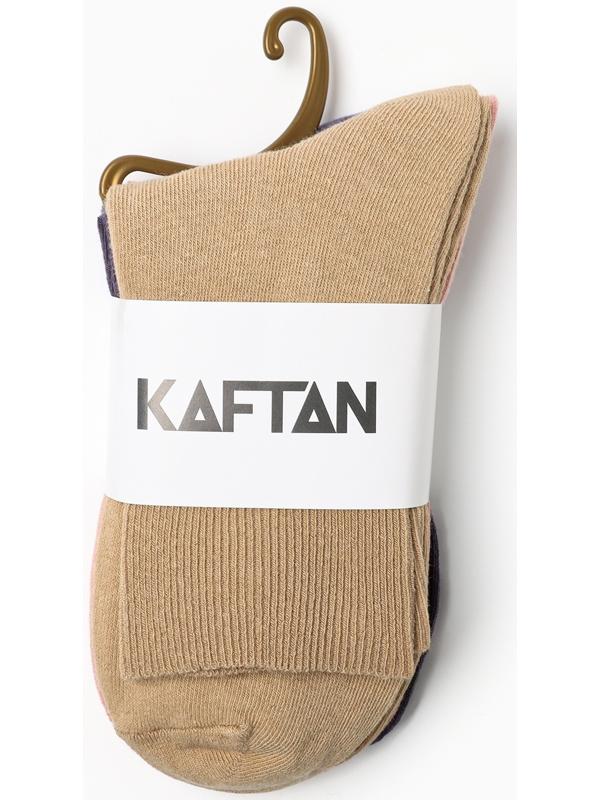 Набор женских носков KAFTAN Base 3 пары, р. 36-39 (23-25 см) сиренев/розов/беж
