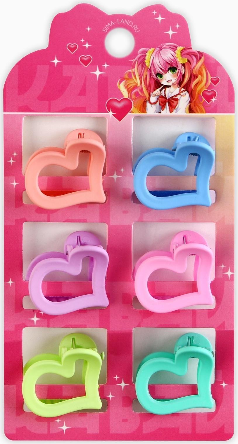 Набор крабов для волос Kawai, 2.5 х 2.5 х 1.5 см