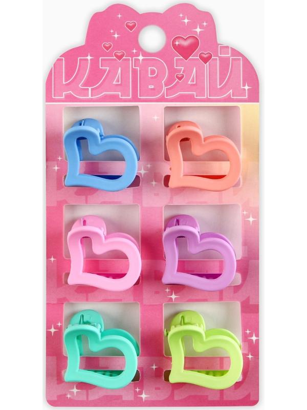 Набор крабов для волос Kawai, 2.5 х 2.5 х 1.5 см