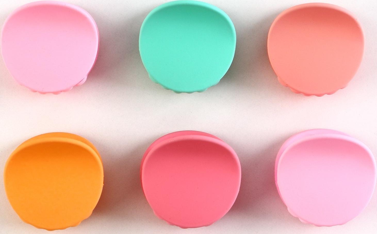 Набор крабов для волос Happy people, 2.5 х 2.5 х 1.5 см