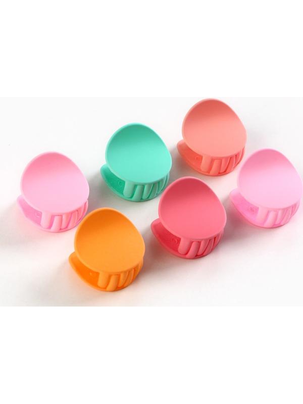 Набор крабов для волос Happy people, 2.5 х 2.5 х 1.5 см