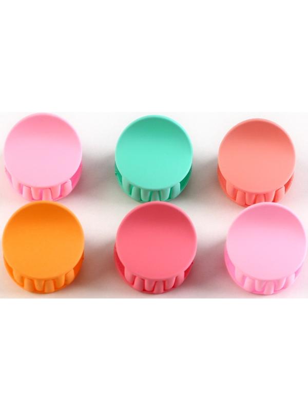 Набор крабов для волос Happy people, 2.5 х 2.5 х 1.5 см