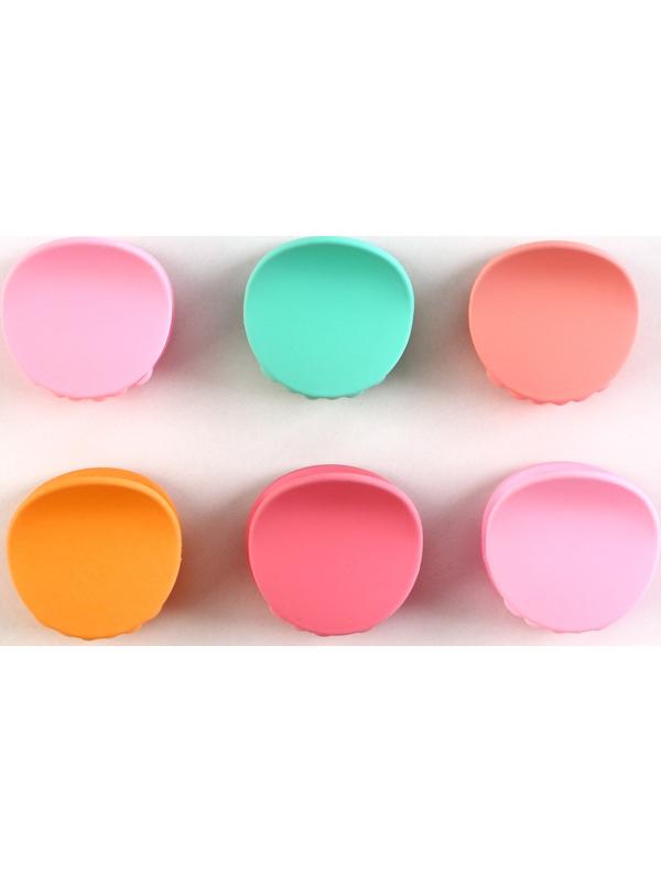 Набор крабов для волос Happy people, 2.5 х 2.5 х 1.5 см