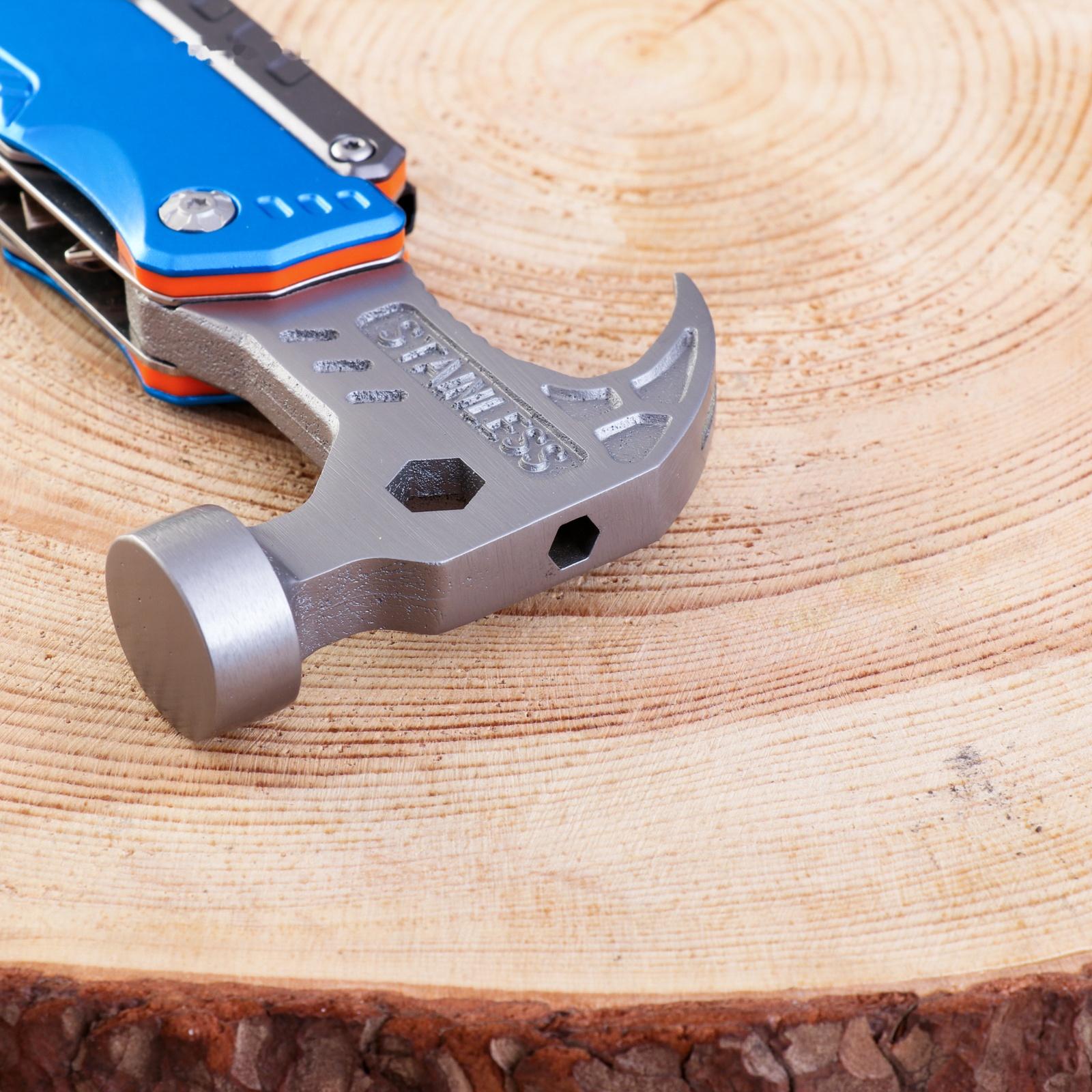 Мультитул 13в1 с плоскогубцами и молотком, синий