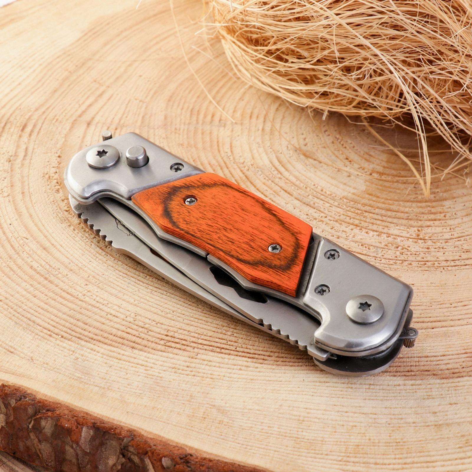 Нож двухклинковый складной 