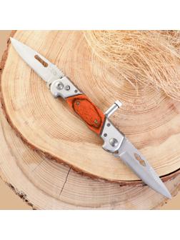 Нож двухклинковый складной 