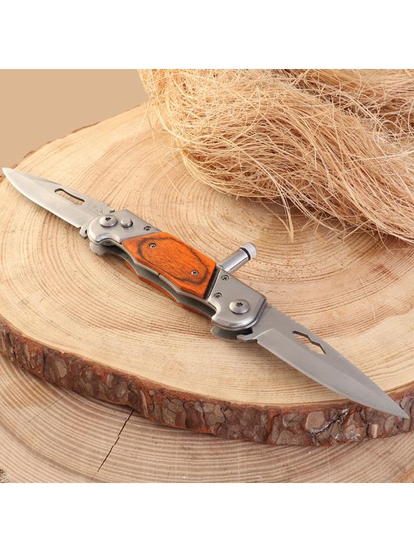 Нож двухклинковый складной 