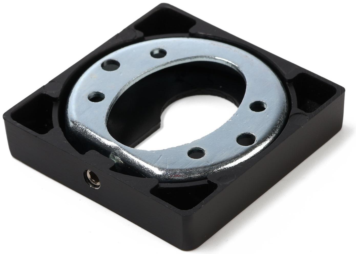 Накладка на цилиндровый механизм CAPPIO, квадратная, цвет черный, комплект