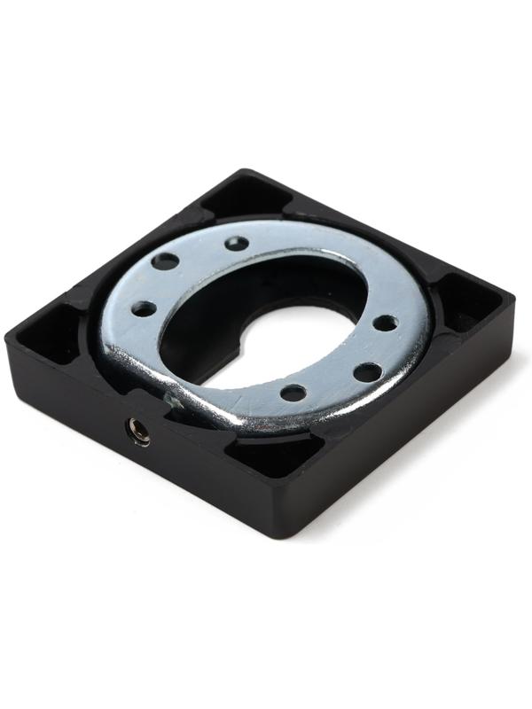 Накладка на цилиндровый механизм CAPPIO, квадратная, цвет черный, комплект