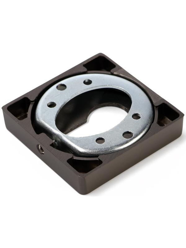 Накладка на цилиндровый механизм CAPPIO, квадратная, цвет графит, комплект.