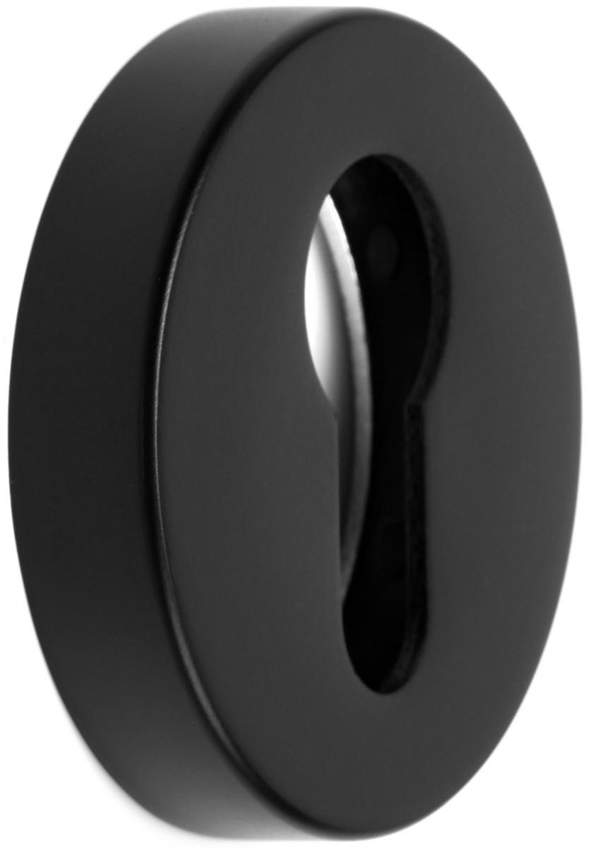 Накладка на цилиндровый механизм CAPPIO, круглая, цвет черный, комплект