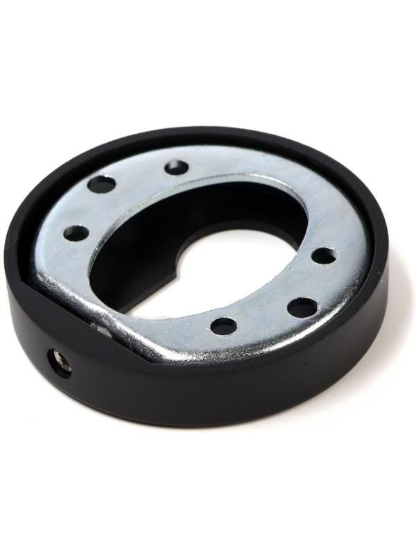 Накладка на цилиндровый механизм CAPPIO, круглая, цвет черный, комплект