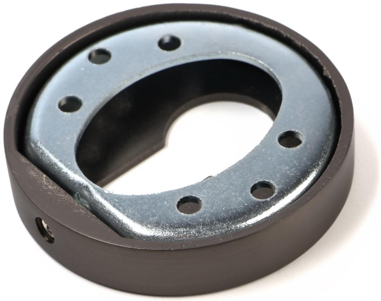 Накладка на цилиндровый механизм CAPPIO, круглая, цвет графит, комплект