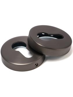 Накладка на цилиндровый механизм CAPPIO, круглая, цвет графит, комплект
