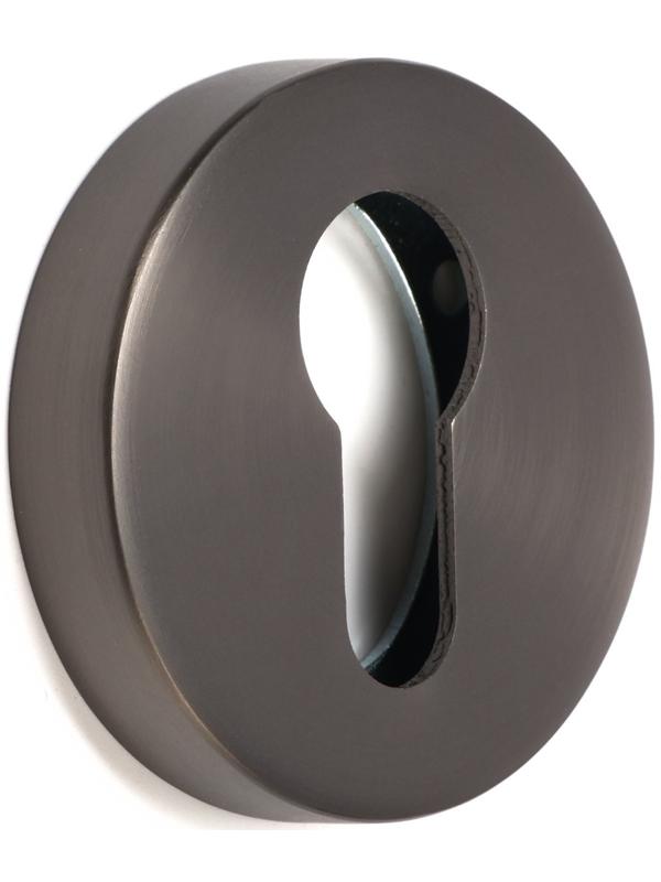 Накладка на цилиндровый механизм CAPPIO, круглая, цвет графит, комплект