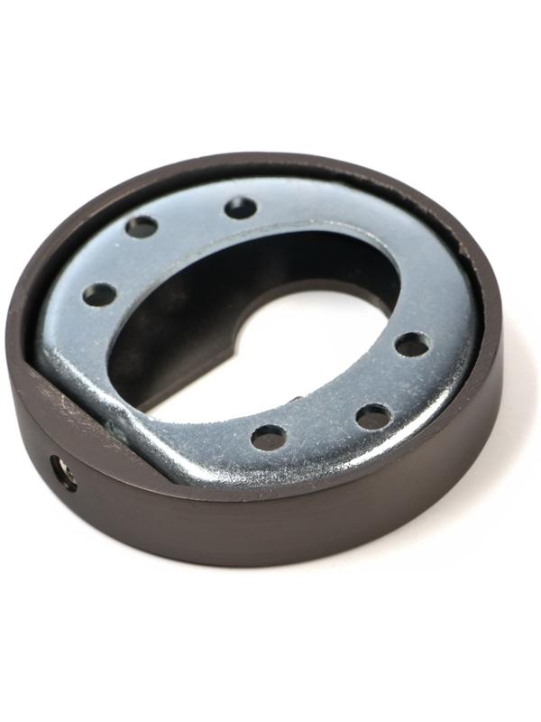 Накладка на цилиндровый механизм CAPPIO, круглая, цвет графит, комплект