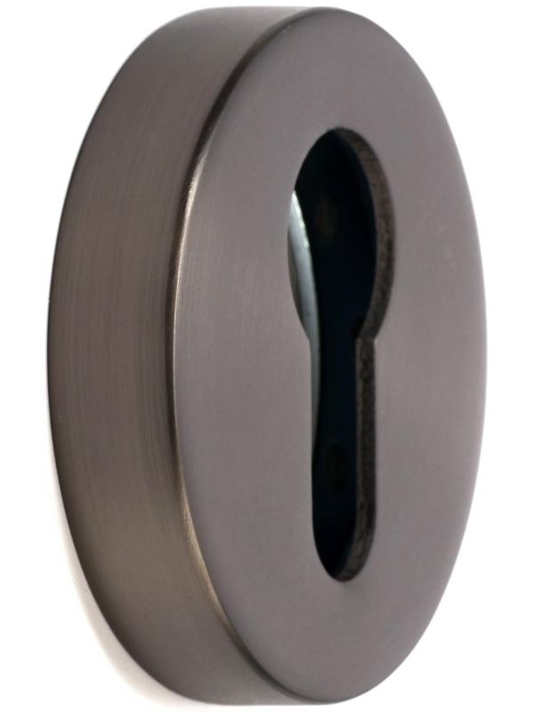 Накладка на цилиндровый механизм CAPPIO, круглая, цвет графит, комплект