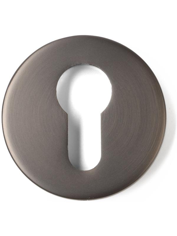 Накладка на цилиндровый механизм CAPPIO, круглая, цвет графит, комплект