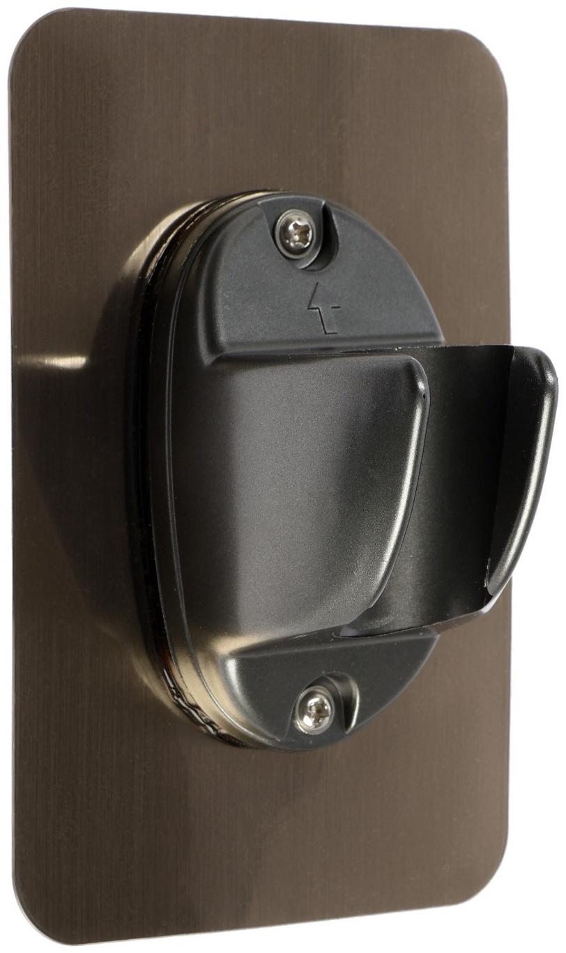 Держатель для душевой лейки ZEIN Z108, нерегулируемый, самоклеющийся, бронза