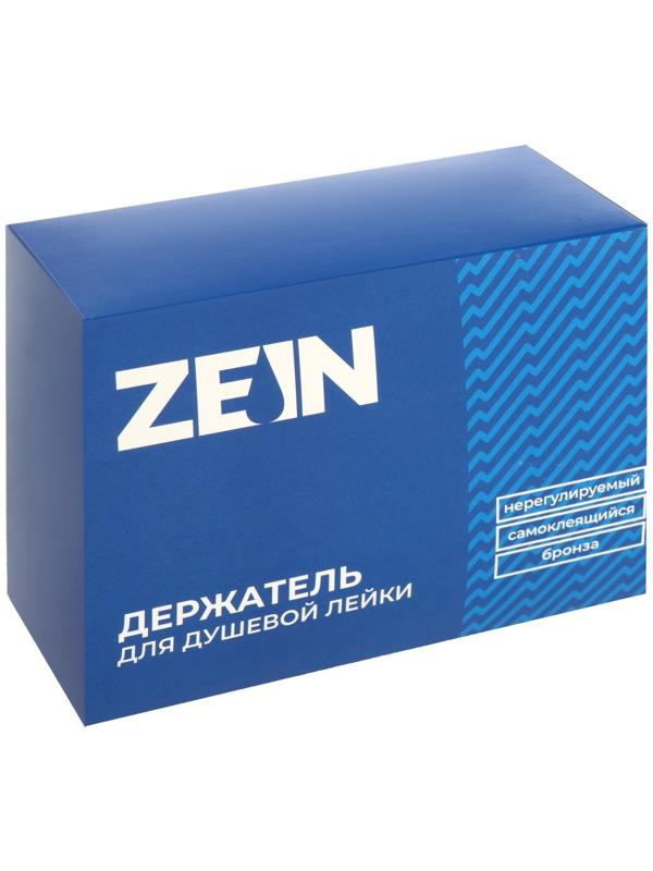 Держатель для душевой лейки ZEIN Z108, нерегулируемый, самоклеющийся, бронза