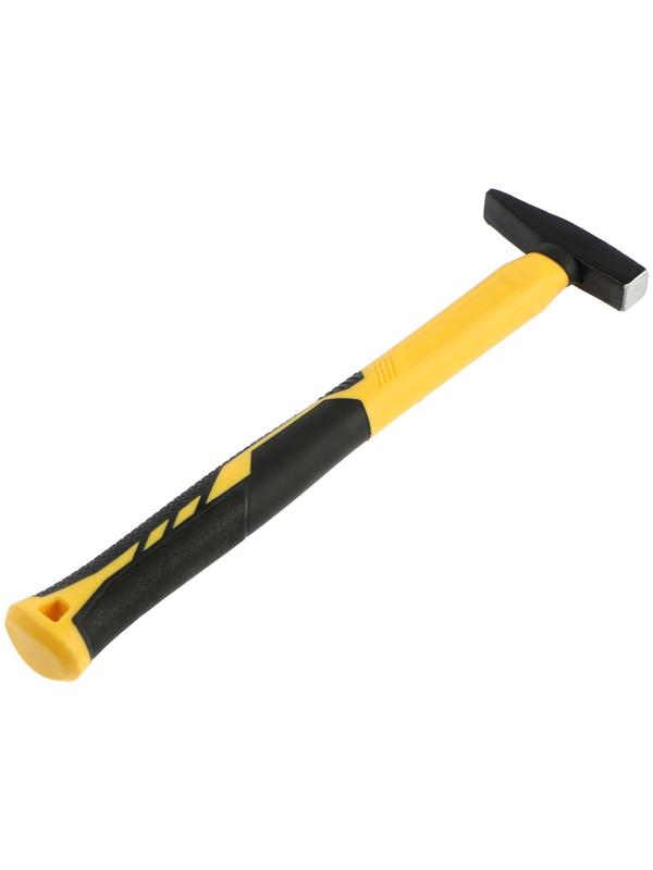 Молоток слесарный ТУНДРА ПРОФИ, квадратный боек, фиберглассовая 3К рукоятка, 100 г