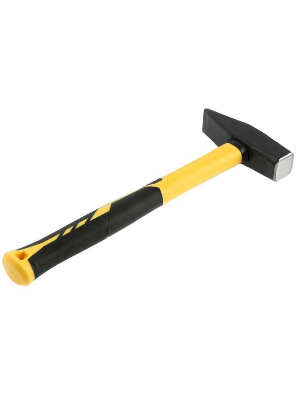 Молоток слесарный ТУНДРА ПРОФИ, квадратный боек, фиберглассовая 3К рукоятка, 600 г