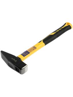 Молоток слесарный ТУНДРА ПРОФИ, квадратный боек, фиберглассовая 3К рукоятка, 800 г
