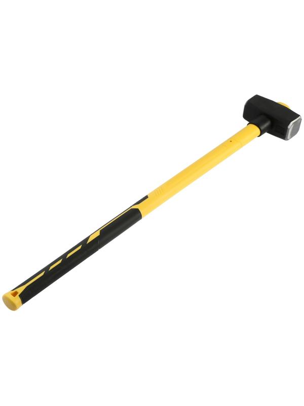 Кувалда кованая ТУНДРА ПРОФИ, обратный всад, длинная фиберглассовая 3К рукоятка 90 см, 3 кг