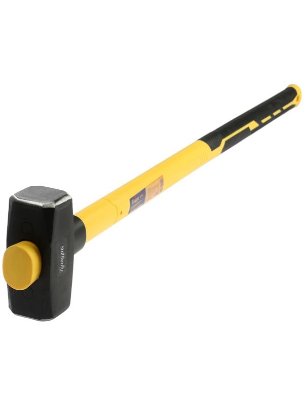 Кувалда кованая ТУНДРА ПРОФИ, обратный всад, длинная фиберглассовая 3К рукоятка 90 см, 3 кг