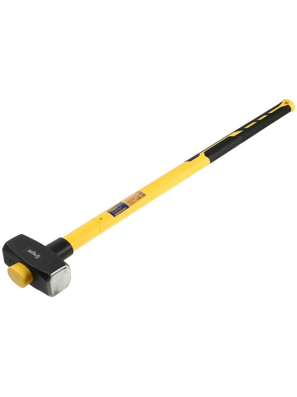 Кувалда кованая ТУНДРА ПРОФИ, обратный всад, длинная фиберглассовая 3К рукоятка 90 см, 3 кг