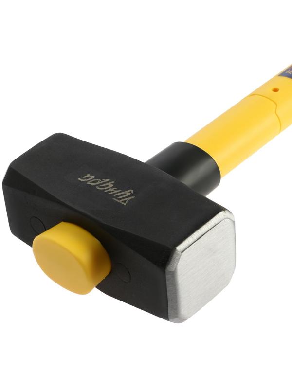 Кувалда кованая ТУНДРА ПРОФИ, обратный всад, длинная фиберглассовая 3К рукоятка 90 см, 4 кг