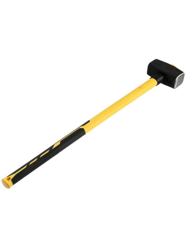 Кувалда кованая ТУНДРА ПРОФИ, обратный всад, длинная фиберглассовая 3К рукоятка 90 см, 4 кг