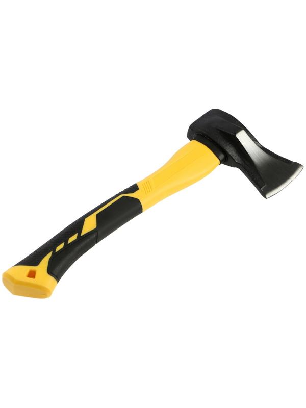 Колун кованый ТУНДРА ПРОФИ, клиновидная форма, фиберглассовое 3К топорище 37 см, 1 кг