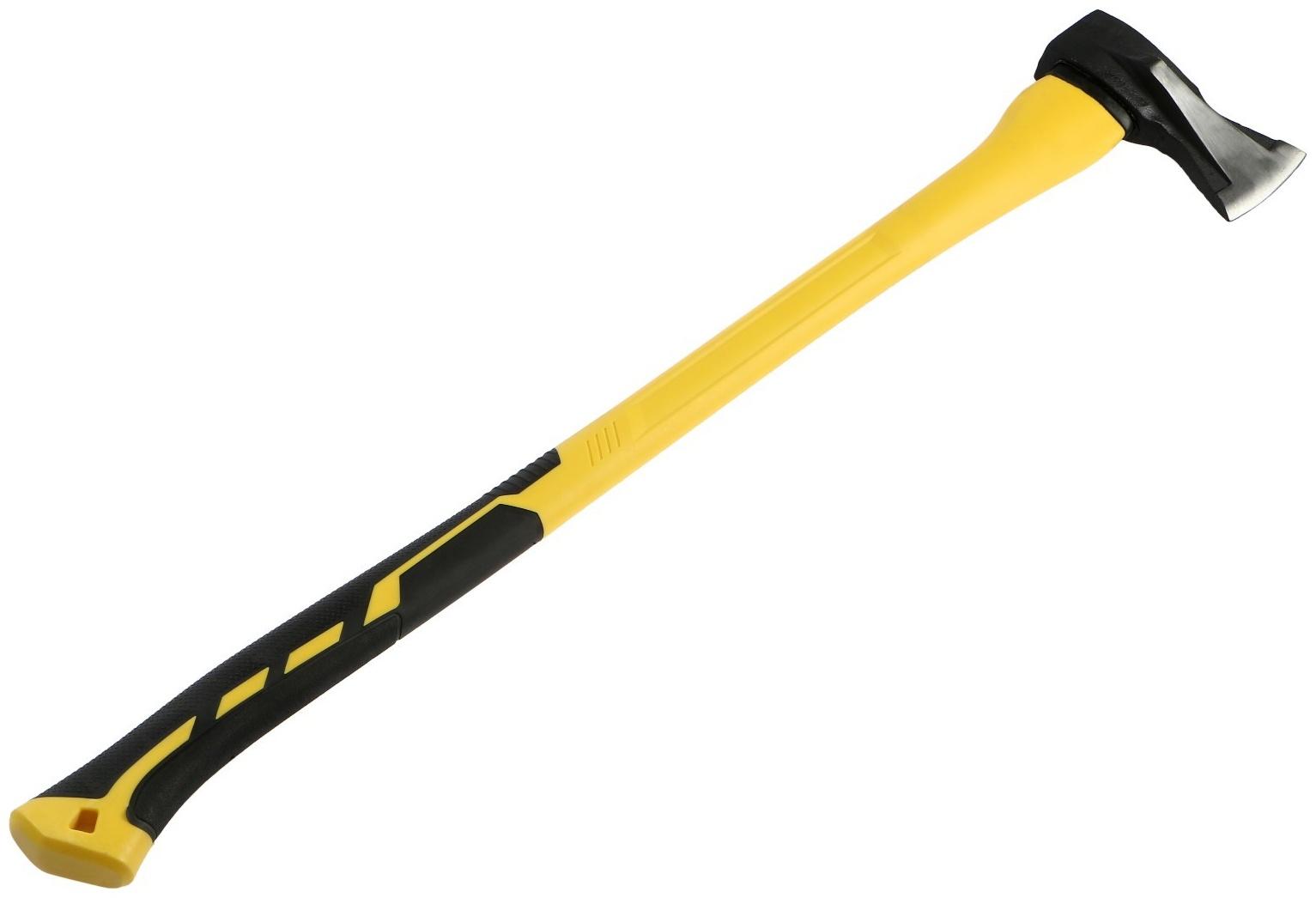 Колун кованый ТУНДРА ПРОФИ, клиновидная форма, фиберглассовое 3К топорище 90 см, 1.5 кг