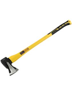 Колун кованый ТУНДРА ПРОФИ, клиновидная форма, фиберглассовое 3К топорище 90 см, 1.5 кг