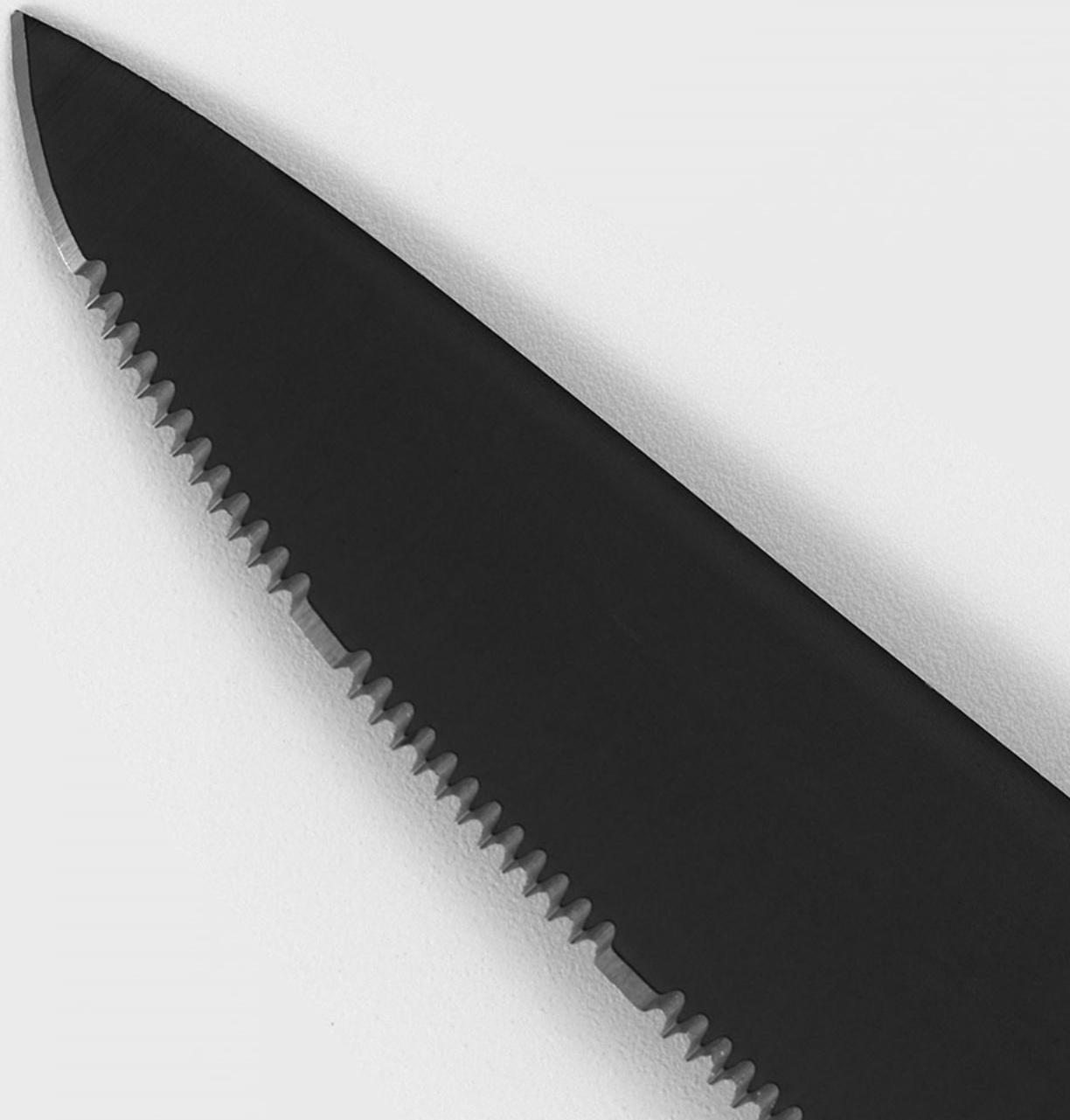 Нож кухонный для мяса Доляна Simplex, длина лезвия 12,7 см, цвет чёрный