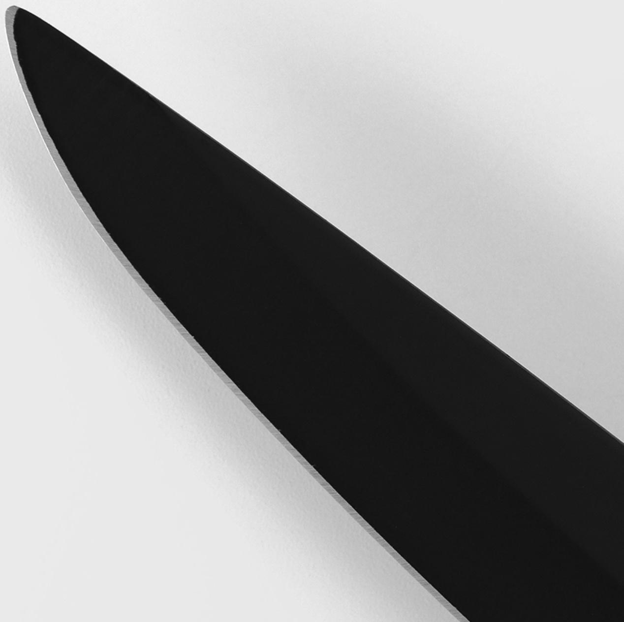 Нож кухонный Доляна Simplex, обвалочный, длина лезвия 15,2 см, цвет чёрный