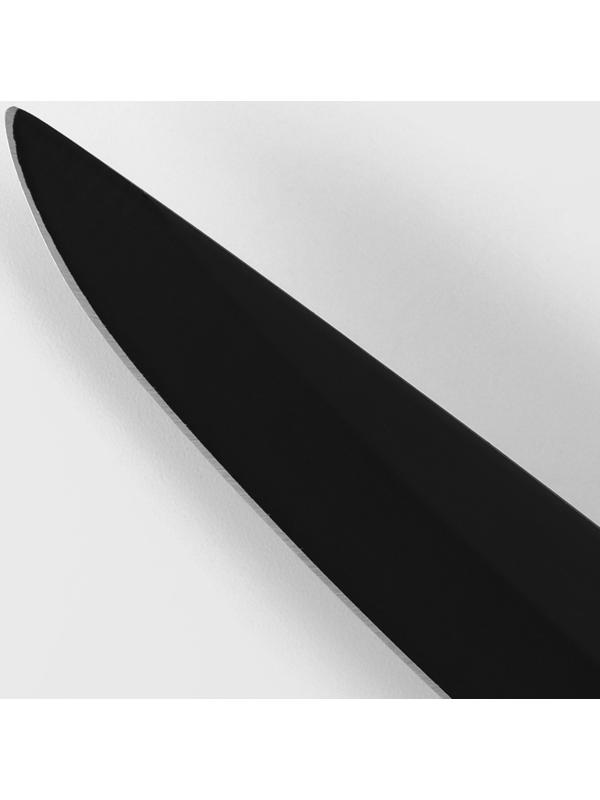 Нож кухонный Доляна Simplex, обвалочный, длина лезвия 15,2 см, цвет чёрный