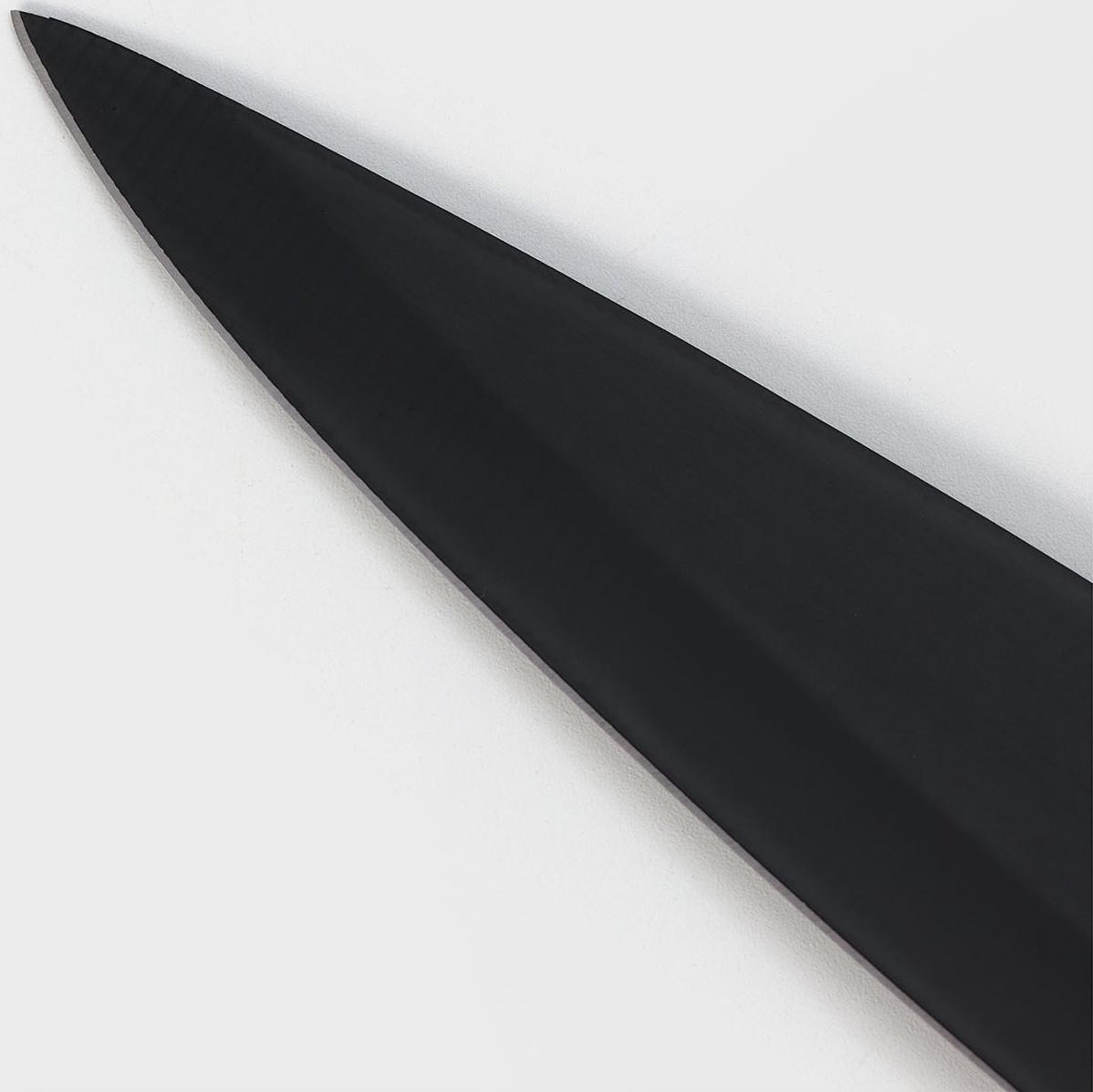 Нож кухонный разделочный Доляна Simplex, длина лезвия 19 см, цвет чёрный