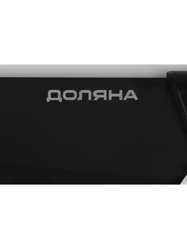 Нож - шеф кухонный Доляна Simplex, длина лезвия 19 см, цвет чёрный