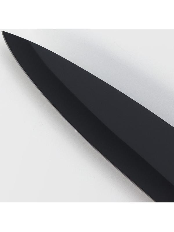 Нож для овощей кухонный Magistro Dark wood, длина лезвия 10,2 см