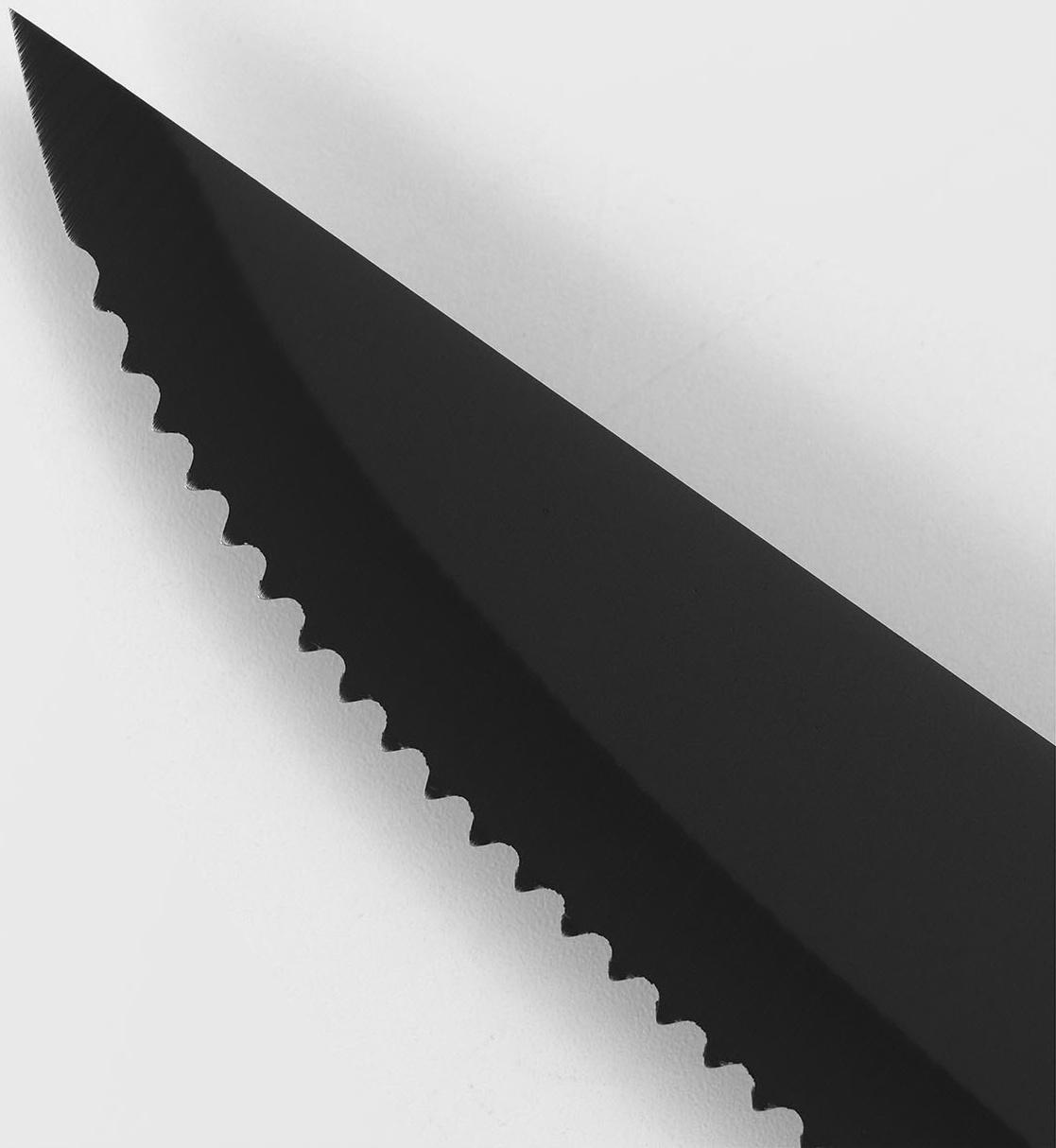 Нож для мяса и стейков Magistro Dark wood, длина лезвия 12,7 см