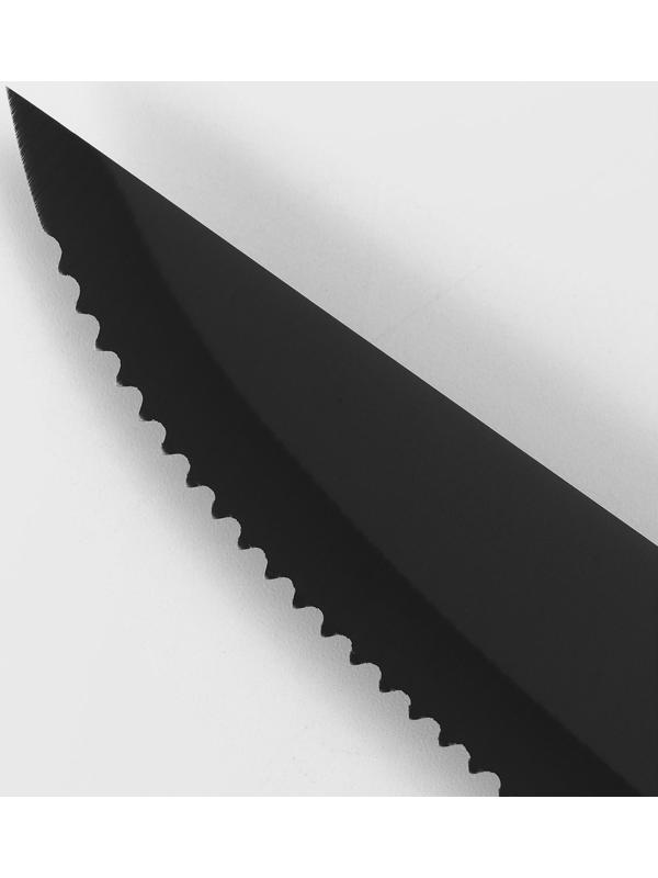 Нож для мяса и стейков Magistro Dark wood, длина лезвия 12,7 см